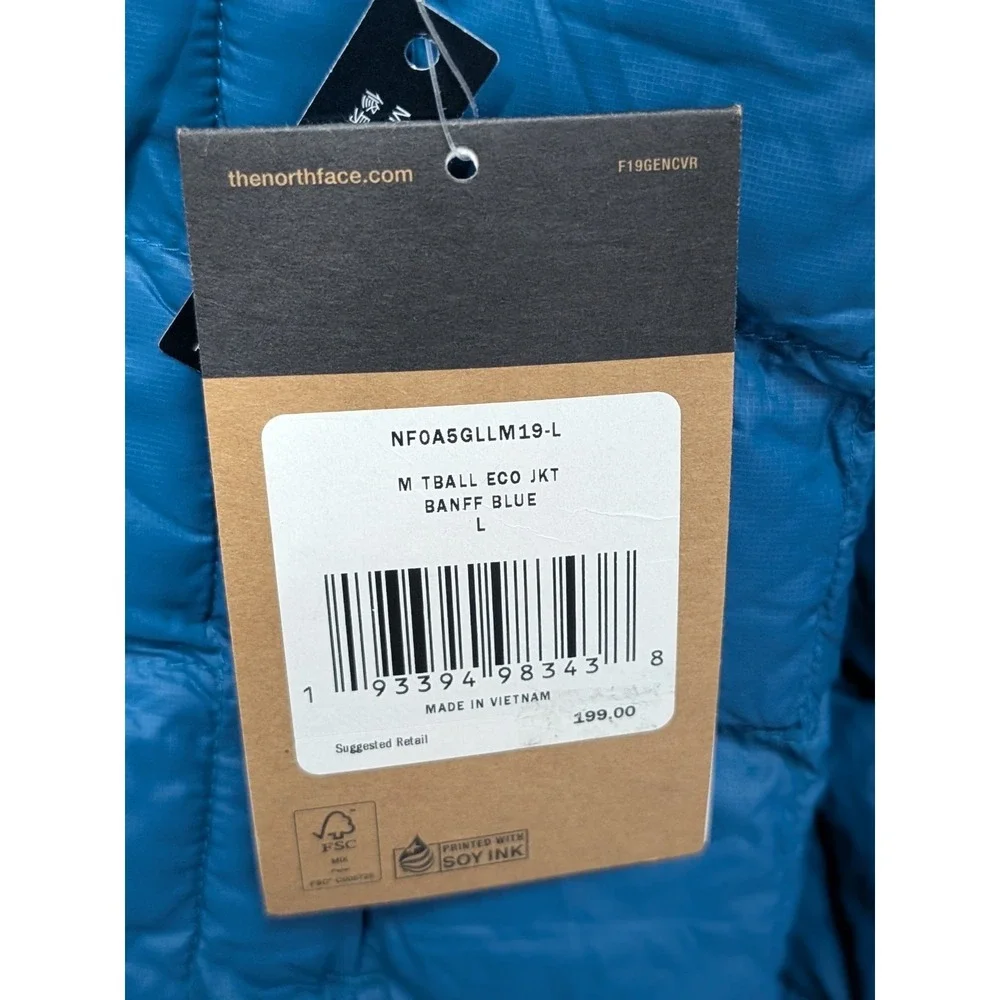 The North Face Thermalball‎ Eco Jacket Men Large Banff Blue
